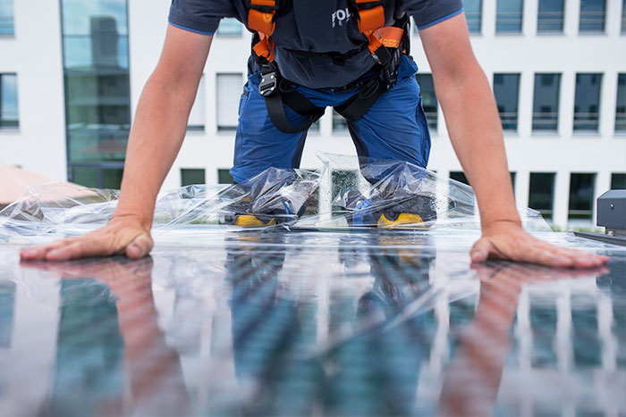 Folienmontage durchgeführt von einem Experten von Folien-Leipzig